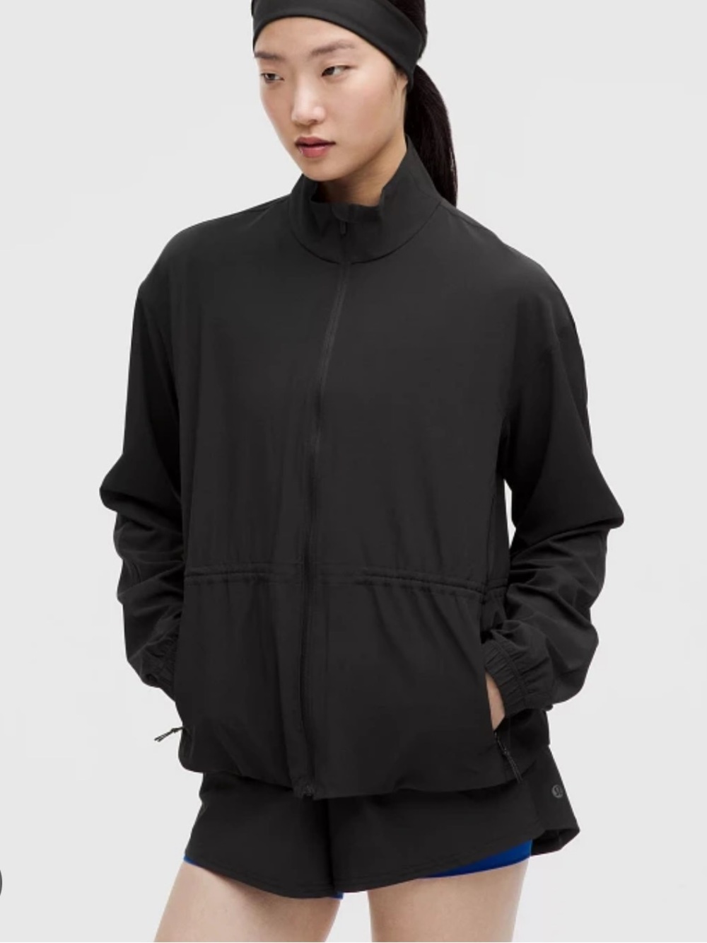 Lululemon athletica Black Lightweight Zip-Up Jacket sz M